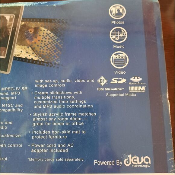 NWT  7 " LCD  DISPLAY DIGITAL  PHOTO FRAME - Picture 7 of 7